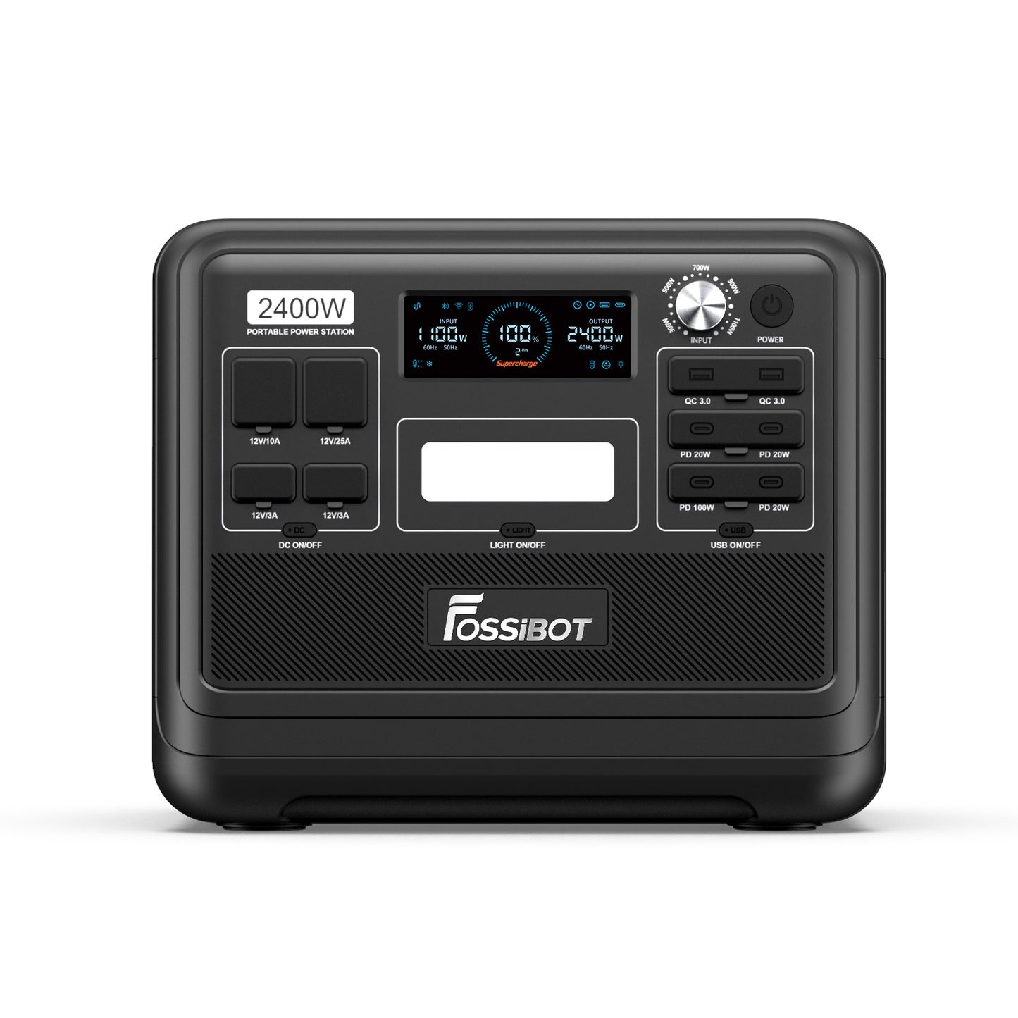 FOSSiBOT F2400 Portable Power Station 2048Wh front