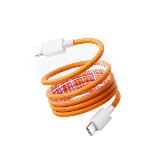 SHARGE MagLoop - 240W Fast charging cable - Braided magnetic cable - USB C-C