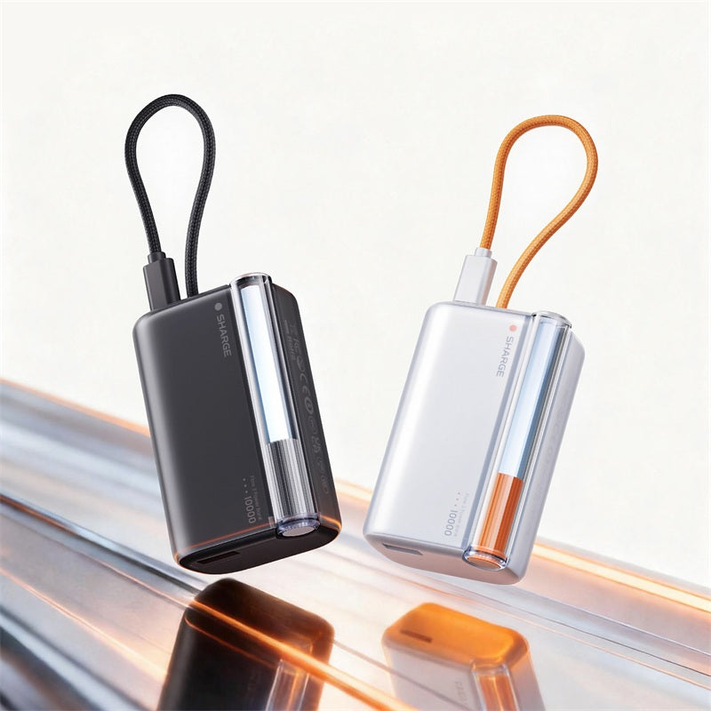 SHARGE Flow 3 Power Bank 45W 10K Built-in Cable