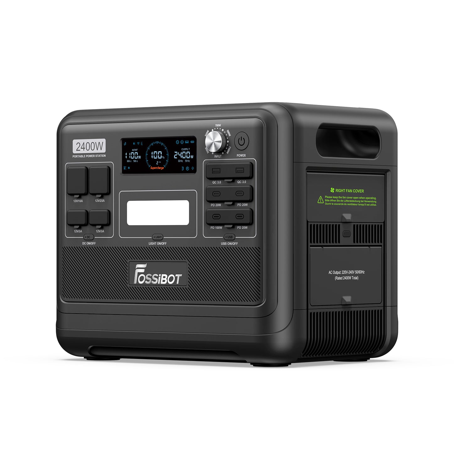 FOSSiBOT F2400 Portable Power Station 2048Wh side2