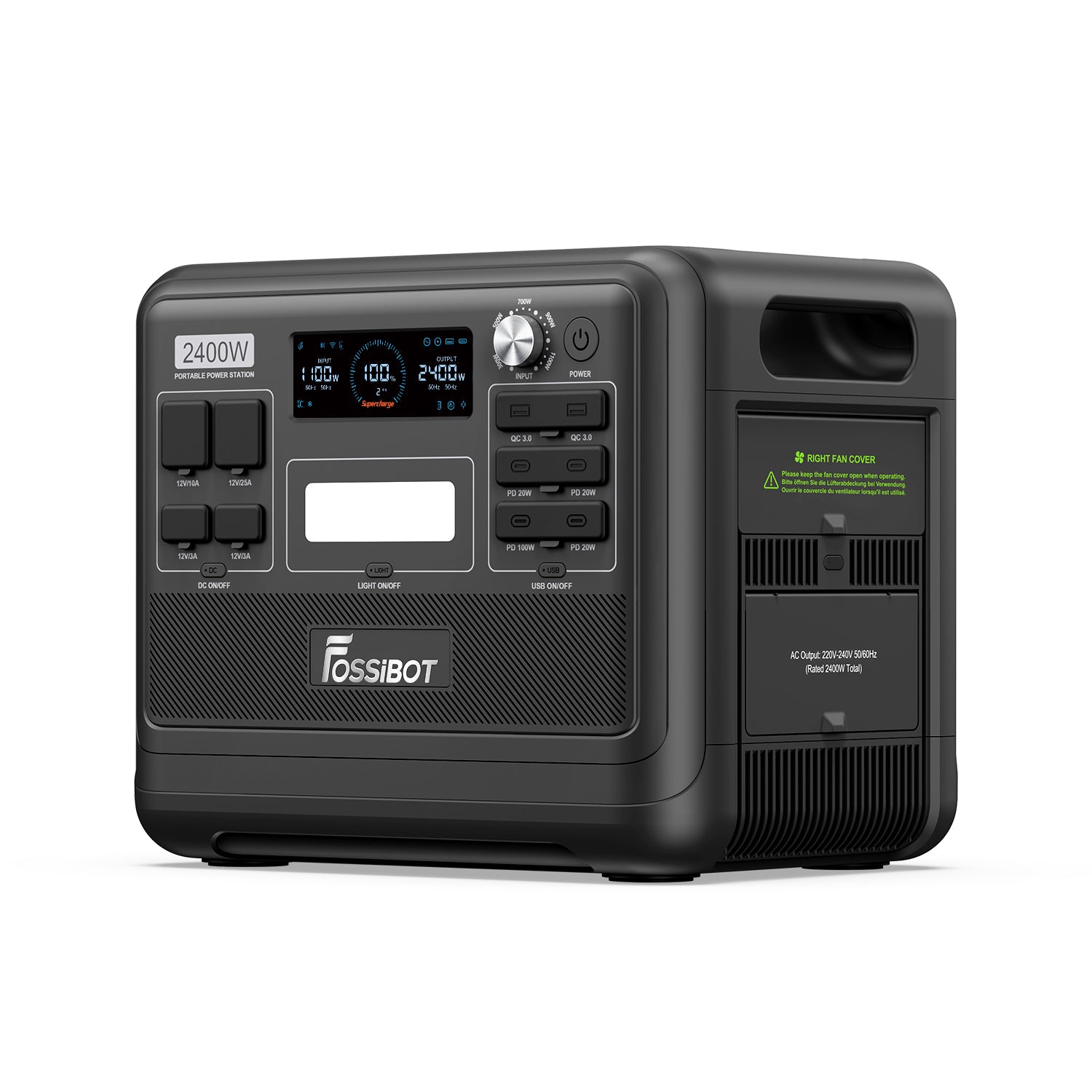 FOSSiBOT F2400 Portable Power Station 2048Wh side2