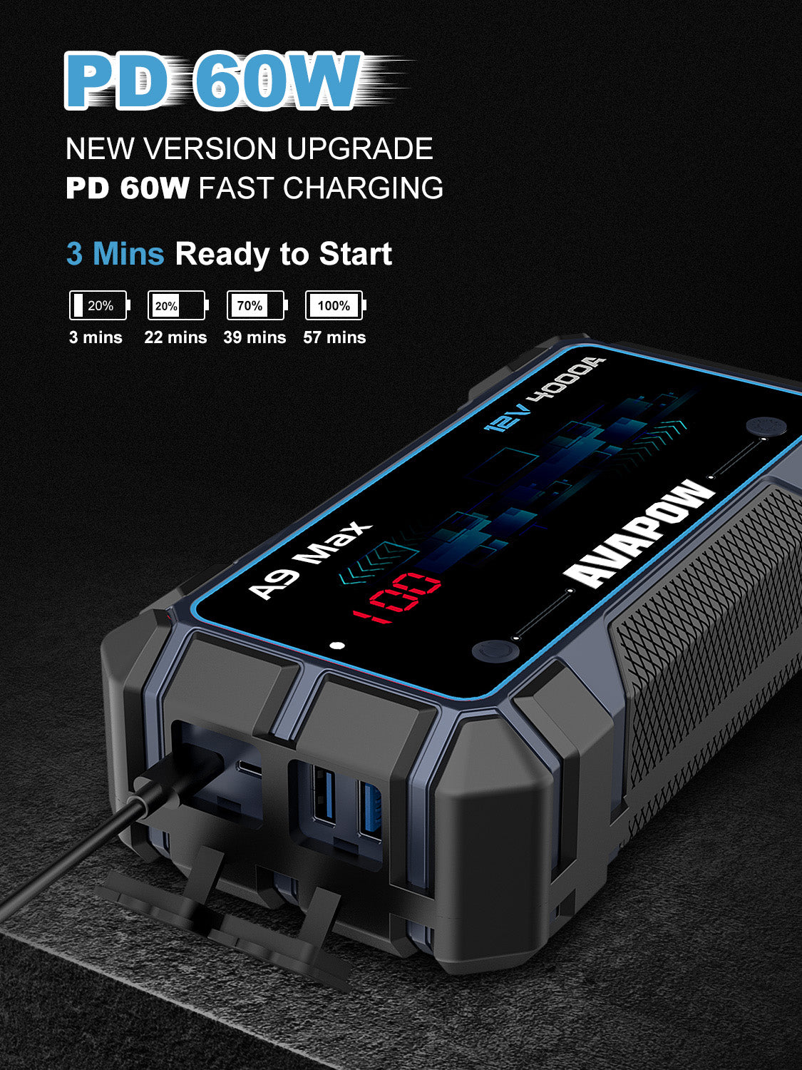 AVAPOW A9 MAX Car Jumpstarter