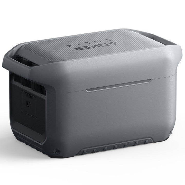 Anker SOLIX C2000 Gen 2 2048Wh Power Station in gray, featuring a compact design and multiple output options.