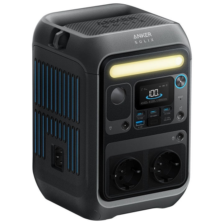 Anker SOLIX C300X 288Wh Power Bank with multiple charging options and compact design.