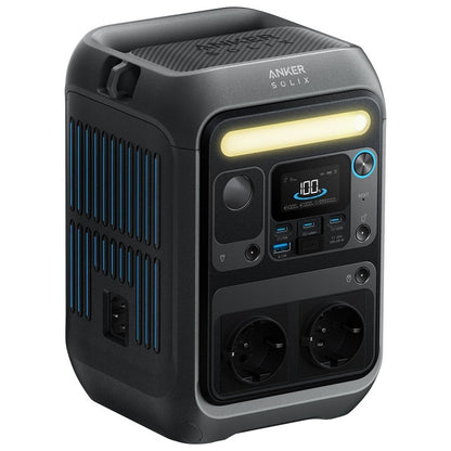 Anker SOLIX C300X 288Wh Power Bank with multiple charging options and compact design.