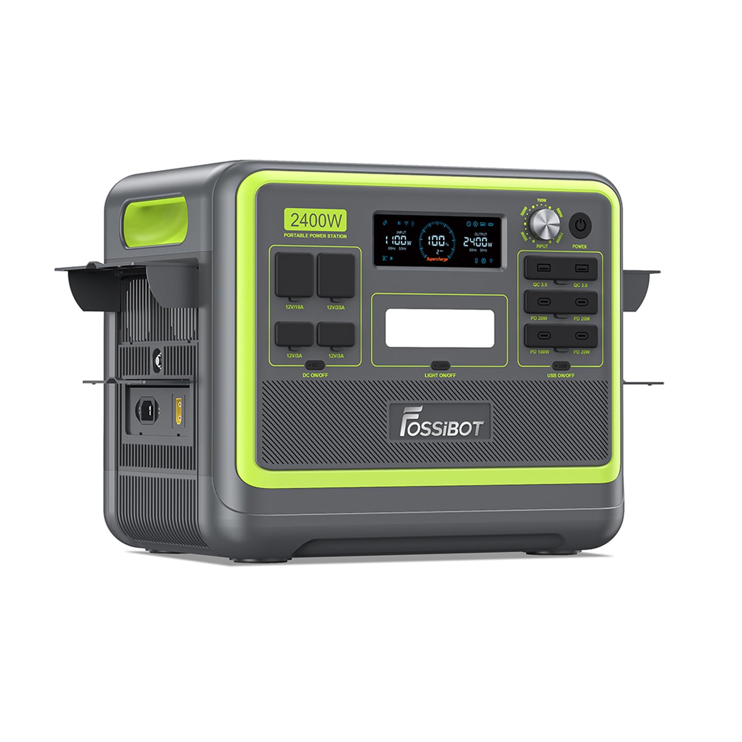 FOSSiBOT F2400 Portable Power Station 2048Wh fast charging ports