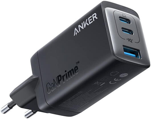 Anker charger with USB ports on a white background