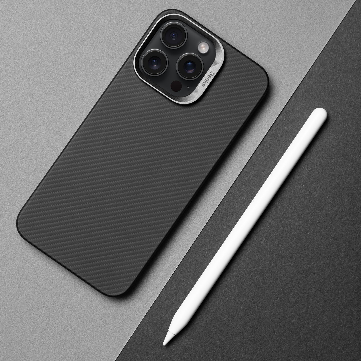 ArmorAir Case built with Kevlar® for iPhone 14 Pro pen black