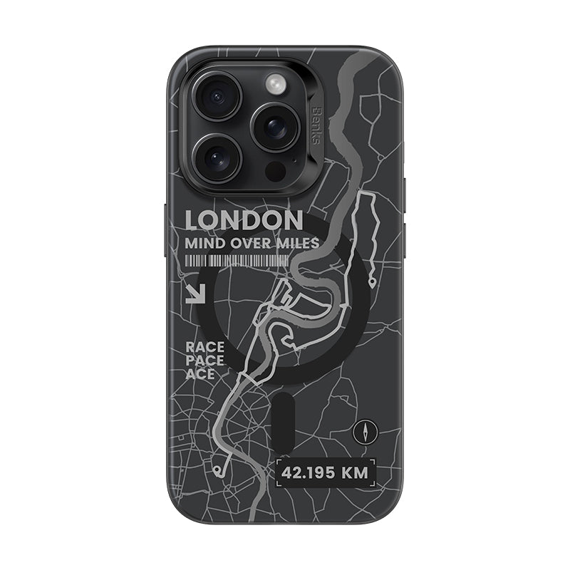 Black BENKS Dynamic Series City-London - Iphone 16 Pro Max Case slim