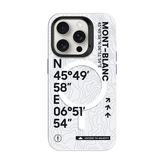 white BENKS Dynamic Series Summit-Mt. Blanc - Iphone 16 Pro Max Case - MagSafe slim