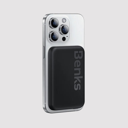 Black BENKS MagClap JuicePod Powerbank 6000 mAh fast charging wireless