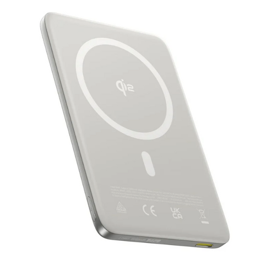 Silver white Baseus PicoGo AM41 Ultra Slim Qi2 Powerbank grey fast charging slim