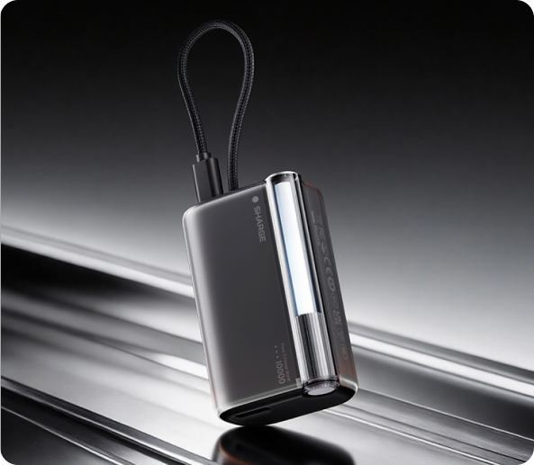SHARGE Flow 3 Power Bank 45W 10K Built-in Cable