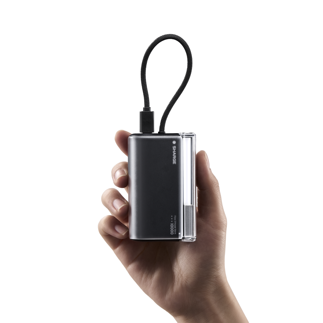 SHARGE Flow 3 Power Bank 45W 10K Built-in Cable