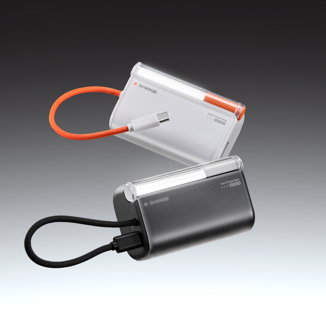 SHARGE Flow 3 Power Bank 45W 10K Built-in Cable