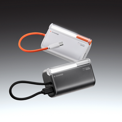 SHARGE Flow 3 Power Bank 45W 10K Built-in Cable