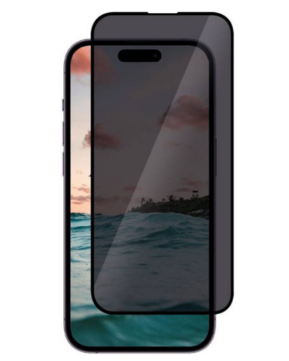 Nuglas Premium Privacy Screenprotector iPhone 15/16 - Tempered Privacy Glass 5D HD