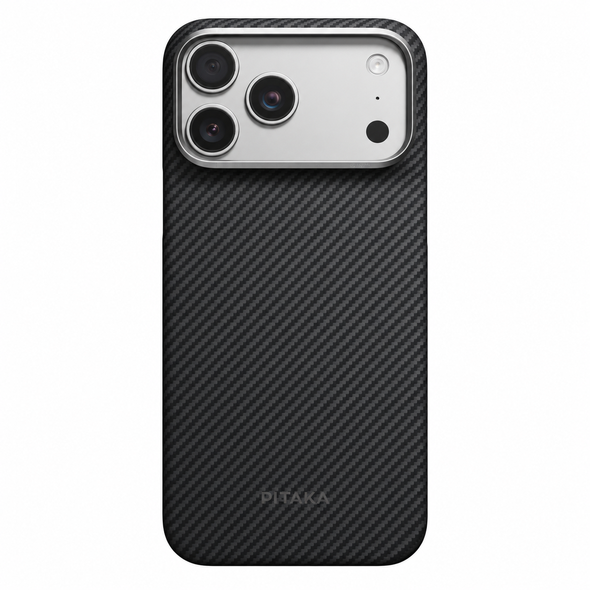 PITAKA Edge iPhone 18 Pro / 17 Pro Case MagSafe Ultra Thin front backblack aramid