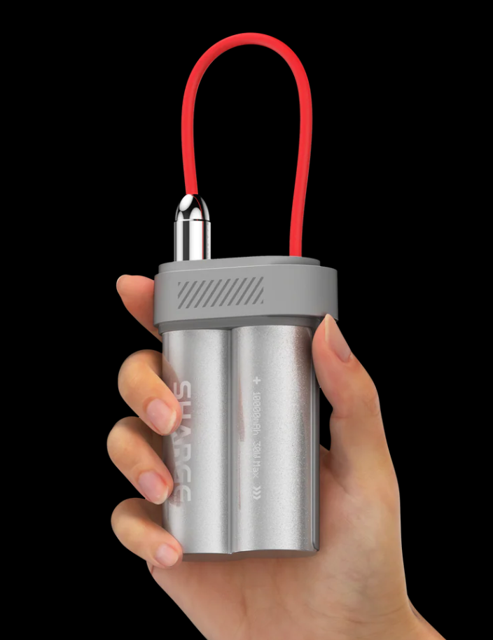 SHARGE Pouch Mini 10000 mAh Power Bank P2 black grey