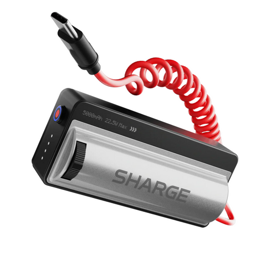 SHARGE GRIP Powerbank 5000mAh - 22.5W built in cable wireless camera control