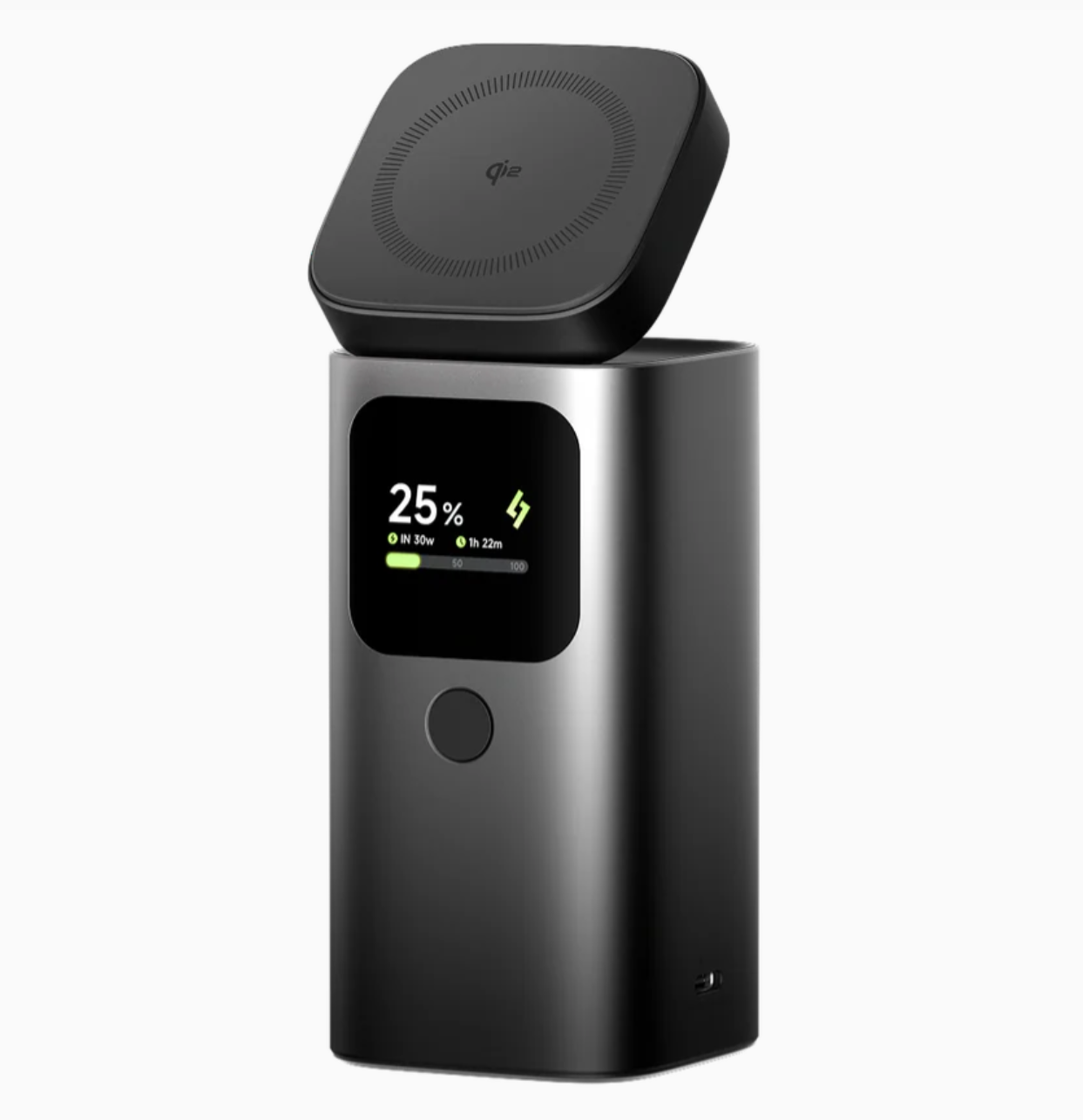 Screen with charge percentage