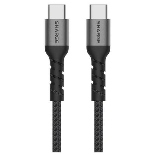 Sharge C to C Braided Cable 240W black usb c