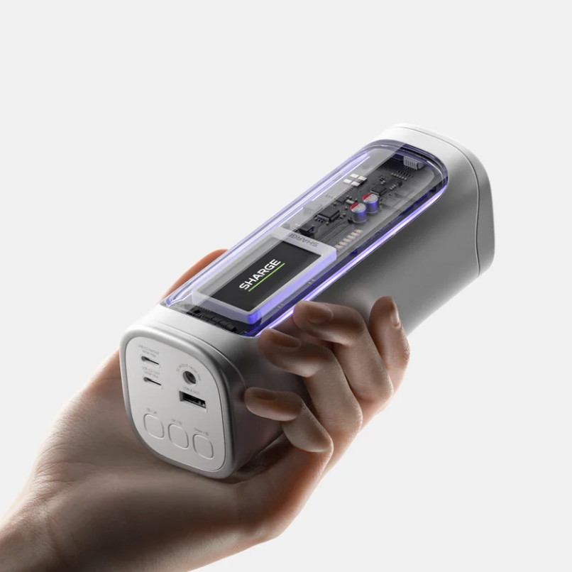 Powerbank on hand silver 300W 