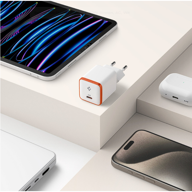 Spigen ArcSt Ess 30W Fast Charger white devices smart