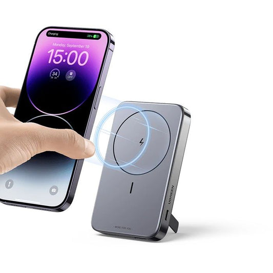 UGREEN 10000mAh Magnetic Wireless Power Bank gray wireless