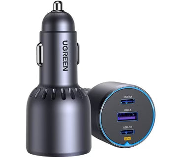 UGREEN 75W 3-port Fast  carcharger multi port