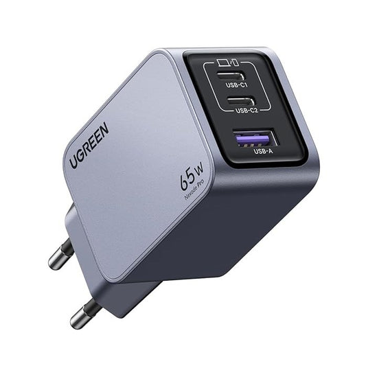 UGREEN Nexode Pro 65W 3-Port GaN Fast Charger Set EU multi port compact