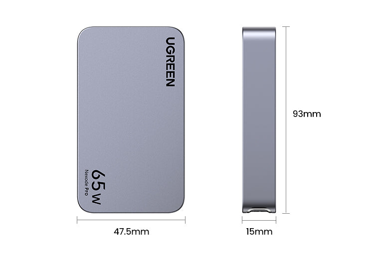 UGREEN Nexode Pro 65W 3-Port GaN Ultra-Slim Fast Charger slim