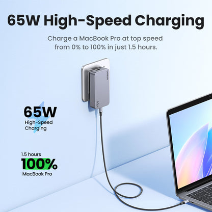 UGREEN Nexode Pro 65W 3-Port GaN Ultra-Slim Fast Charger high power
