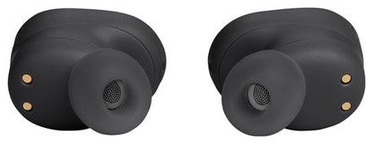 JBL Tune Buds Active Noise Cancelling true wireless earbuds in black design with silicone ear tips.